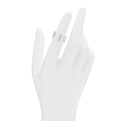 Tiffany Sterling Silver Heart Stencil Band Ring 47 4.25 2 of 4