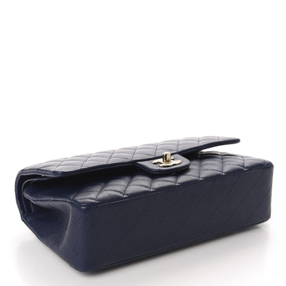 Chanel Caviar Quilted Medium Double Flap Navy 4 of 10