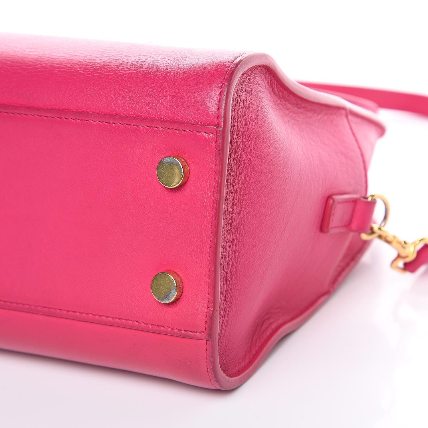 Saint Laurent Calfskin Monogram Baby Cabas Fuchsia 9 of 17