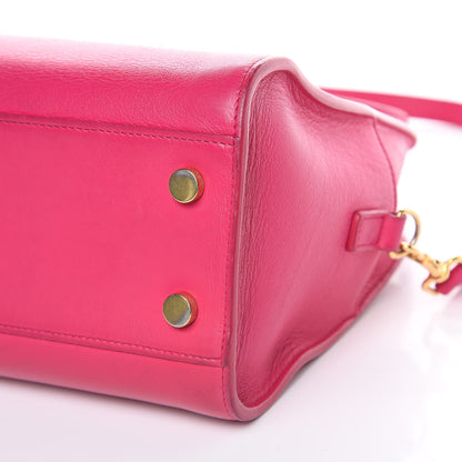 Saint Laurent Calfskin Monogram Baby Cabas Fuchsia 9 of 17