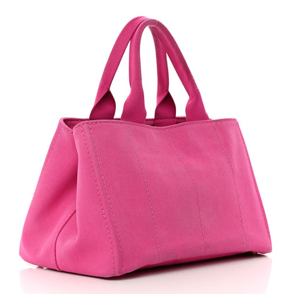 Prada Canapa Small Logo Tote Fuxia 3 of 19