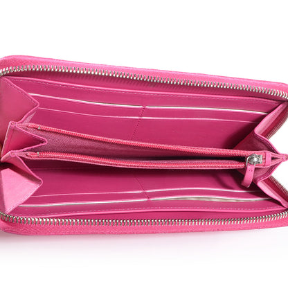 Chanel Iridescent Caviar Large Zip Around Wallet Pink 5 of 8