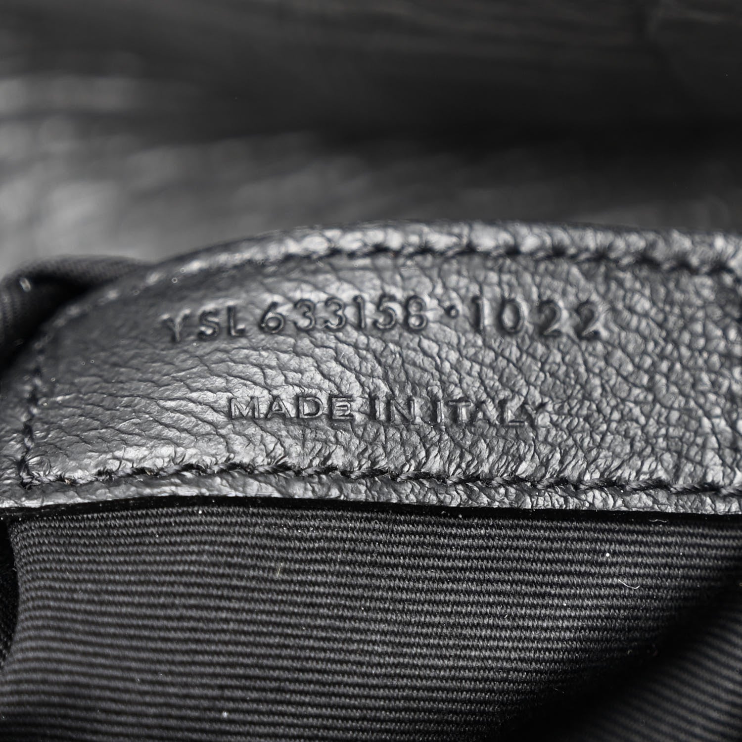 Saint Laurent Crinkled Calfskin Matelasse Monogram Medium Niki Chain Satchel Storm 7 of 10