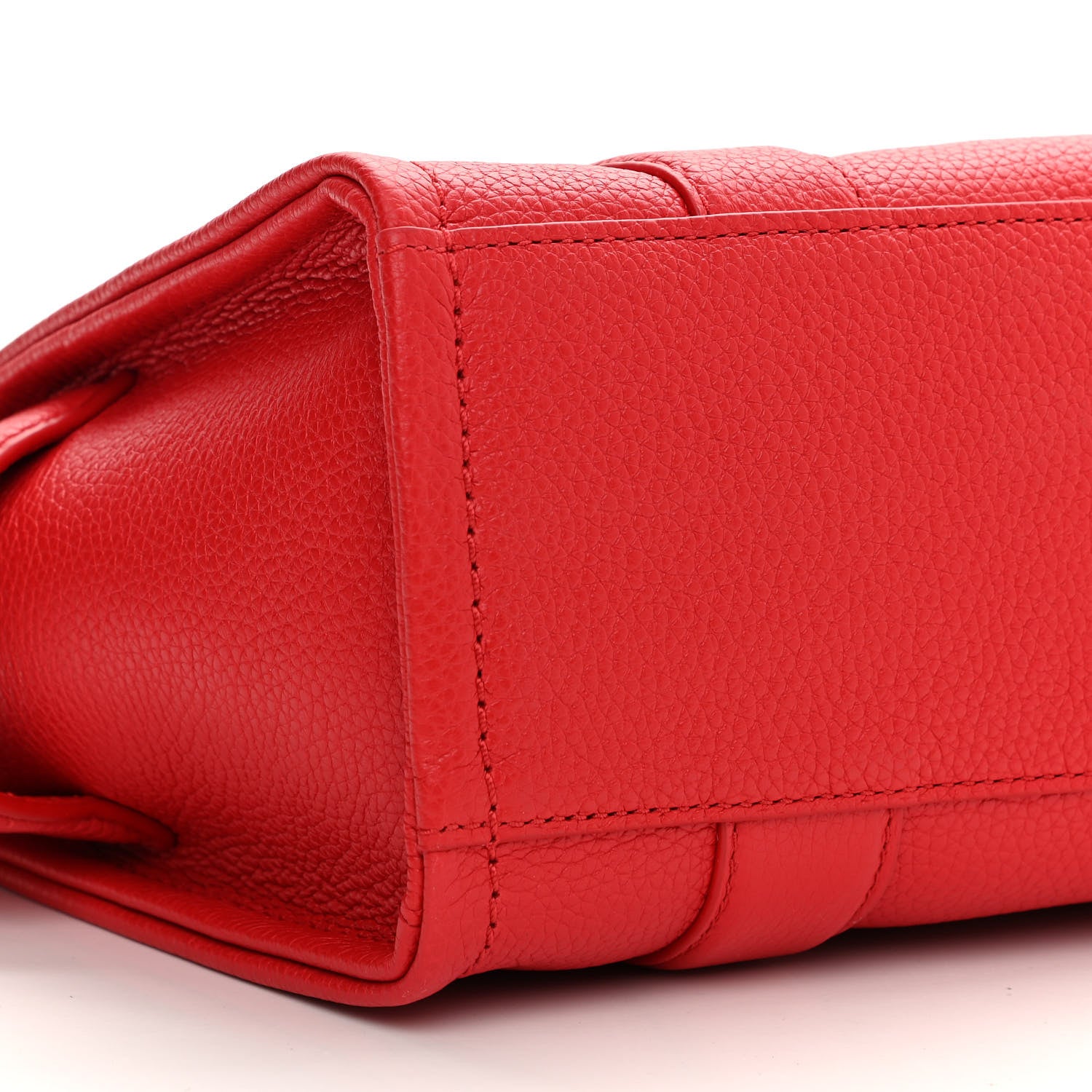 Marc Jacobs Grained Calfskin Small The Tote Bag True Red 5 of 12