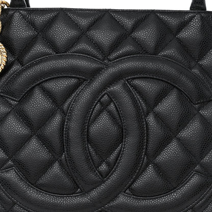 Chanel Caviar Quilted Medallion Tote Black 8 of 10