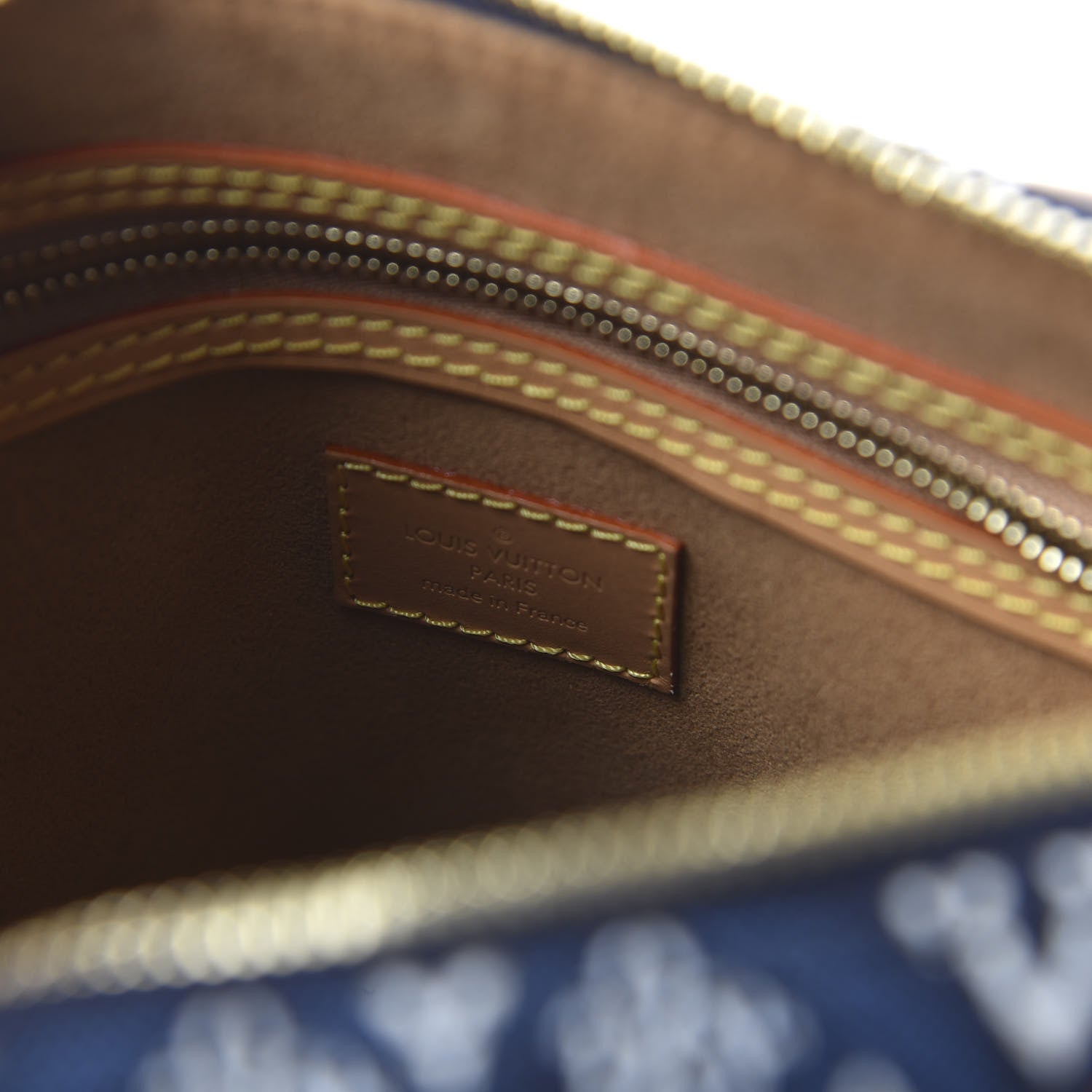 Louis Vuitton Jacquard Since 1854 Speedy Bandouliere 25 Blue 8 of 9