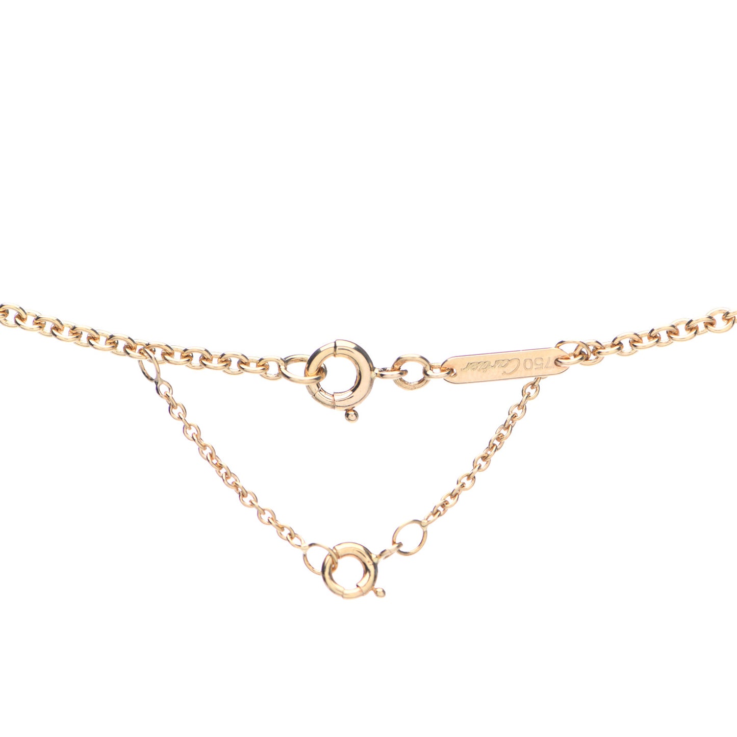 18K Pink Yellow White Gold Baby Trinity Pendant Necklace