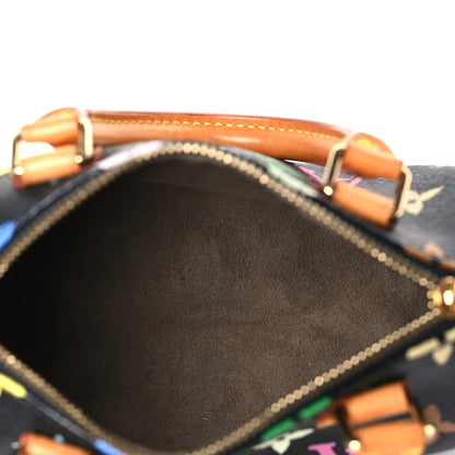 Louis Vuitton Monogram Multicolor Mini Sac HL Speedy Black 5 of 7