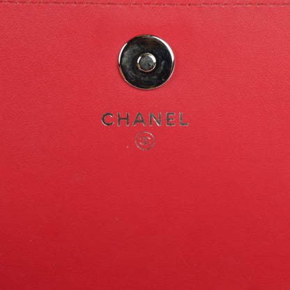 Chanel Patent Calfskin Quilted Boy Wallet on Removable Chain Red 6 of 8