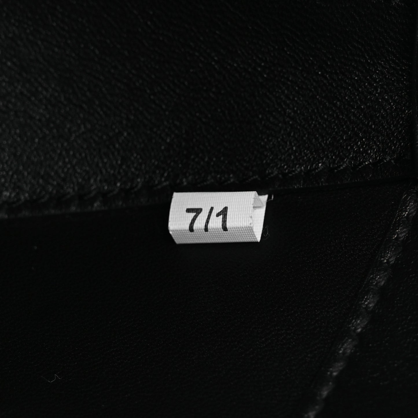 City Calfskin Medium Metal Triangle Logo Bag Black