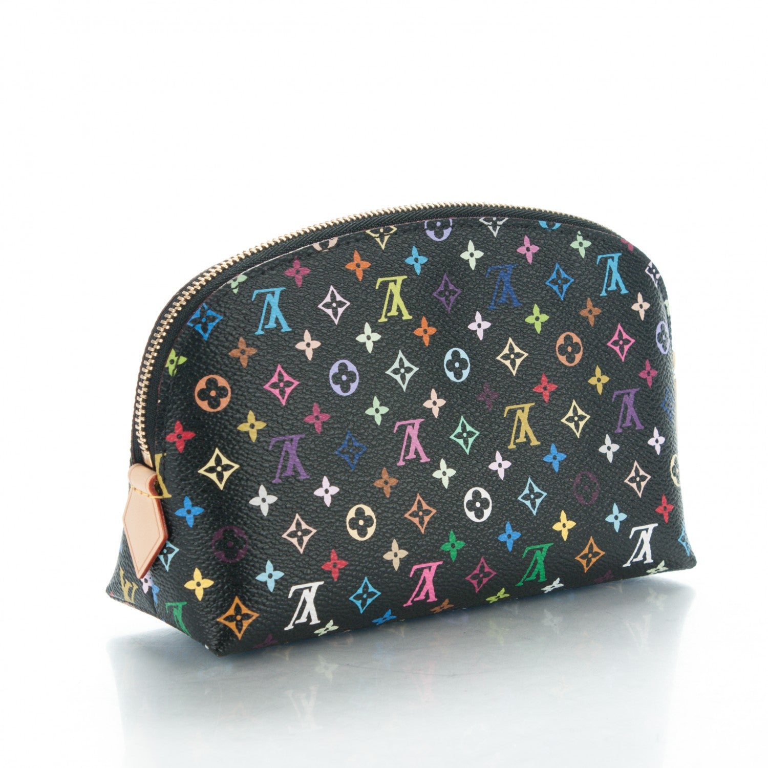 Louis Vuitton Monogram Multicolor Cosmetic Pouch Black Grenade 3 of 6