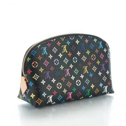 Louis Vuitton Monogram Multicolor Cosmetic Pouch Black Grenade 3 of 6