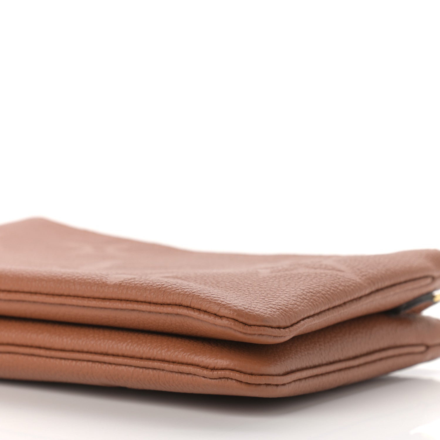 Louis Vuitton Empreinte Monogram Giant Double Zip Pochette Caramel 9 of 11