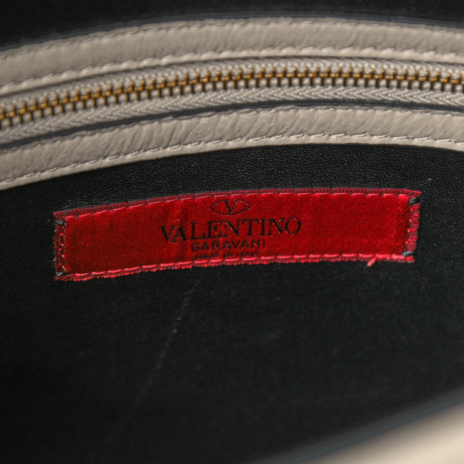 Valentino Garavani Nappa Striped Medium My Rockstud Frame Bag Black Light Ivory 7 of 16