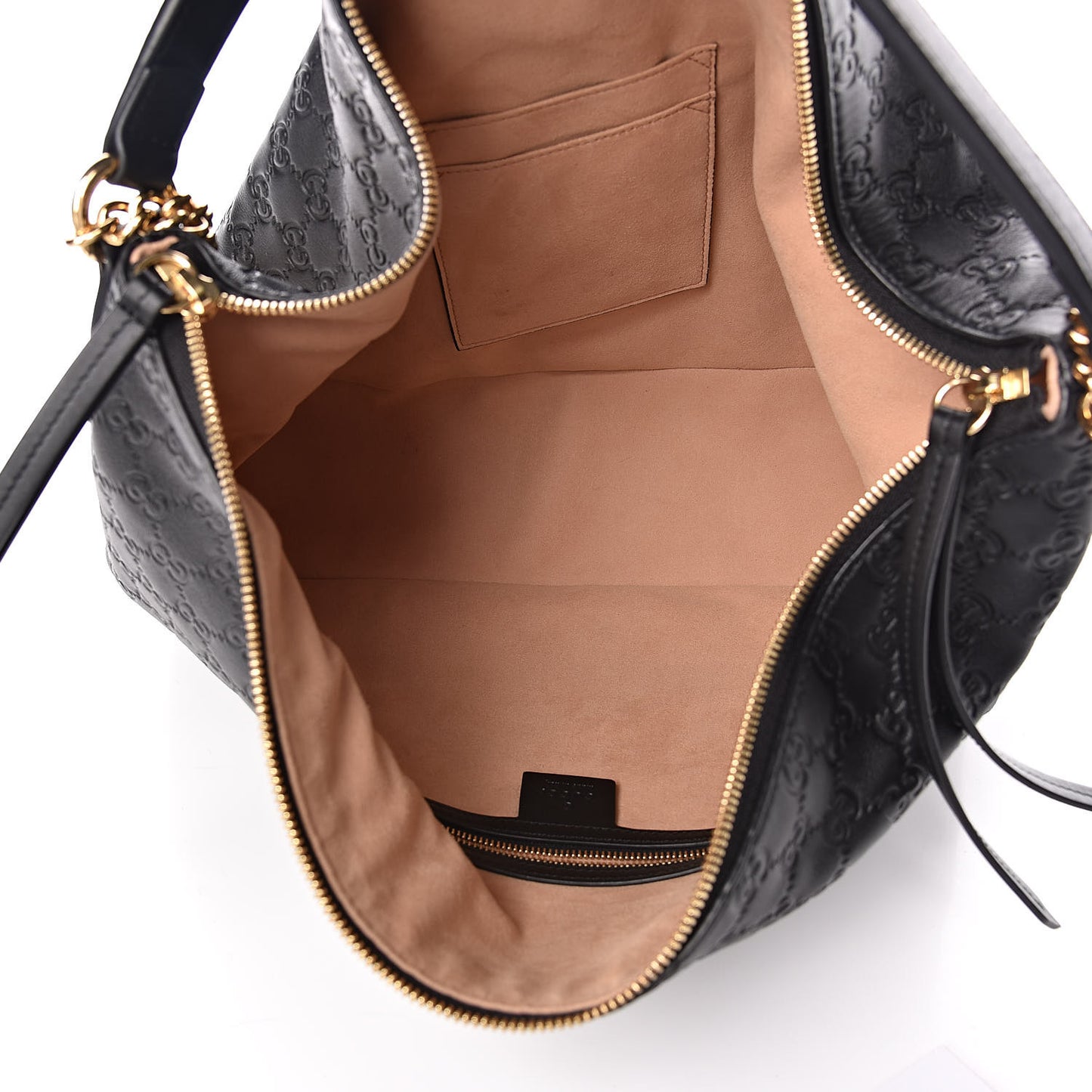 Guccissima Signature Large Linea A Hobo Black