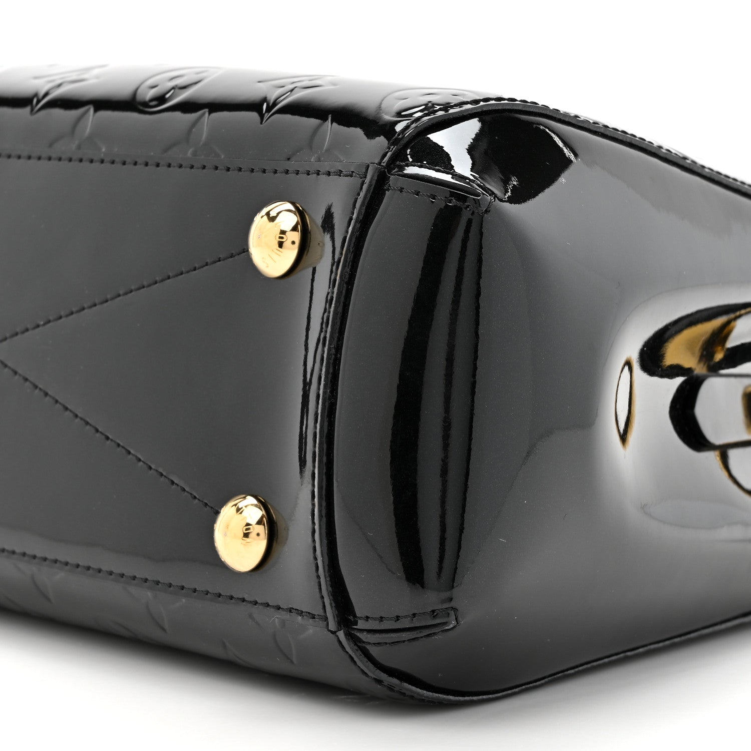 Louis Vuitton Vernis Montaigne BB Black 7 of 8