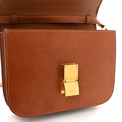 Celine Natural Calfskin Medium Classic Box Flap Bag Tan 13 of 13