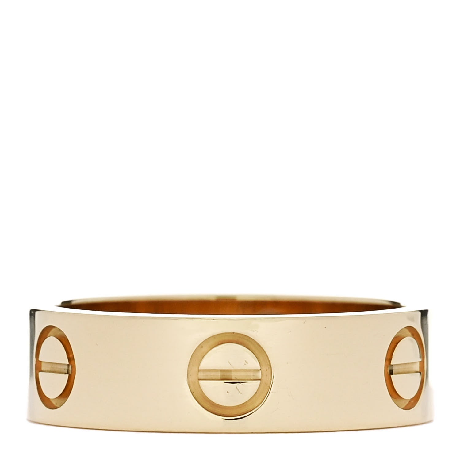 Cartier 18K Yellow Gold 5.5mm LOVE Ring 53 6.5 1 of 4