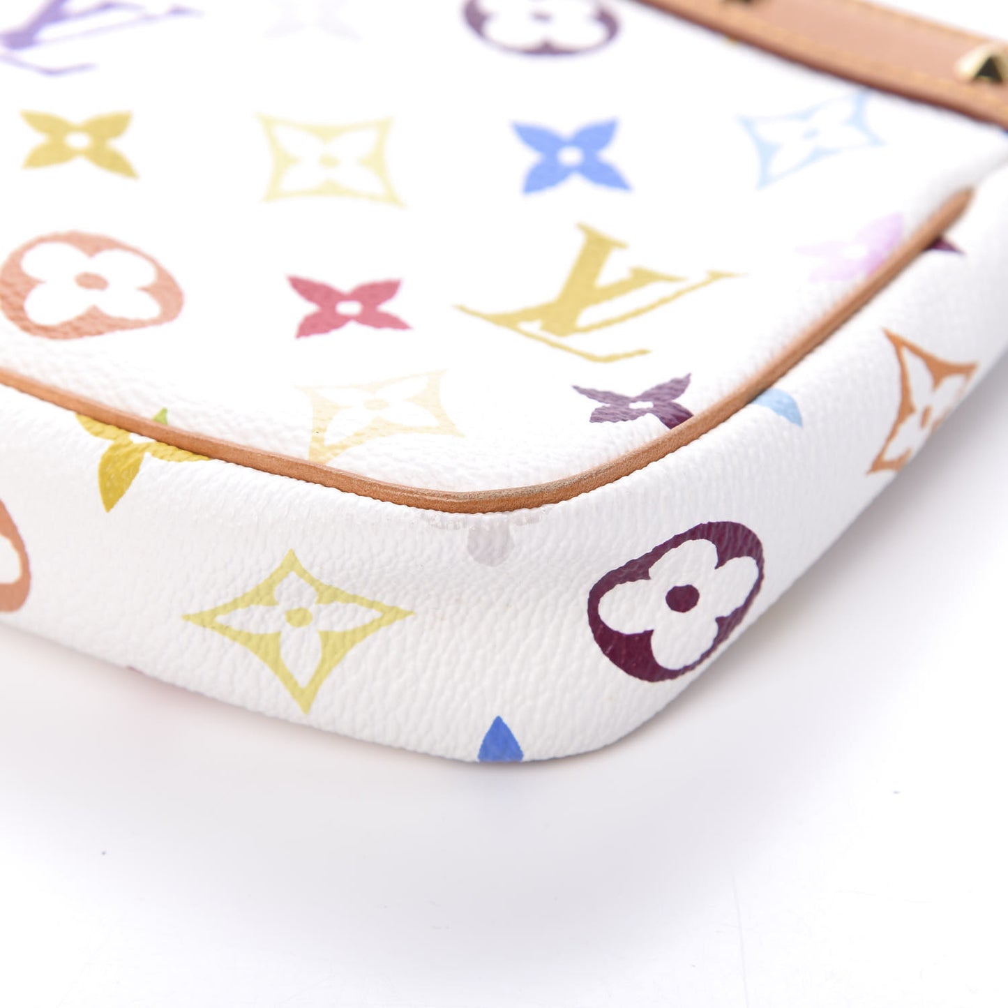 Monogram Multicolor Pochette Accessories White