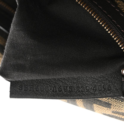 Fendi Fabric Jacquard FF 1974 Medium Baguette Tobacco Moro Black 7 of 10