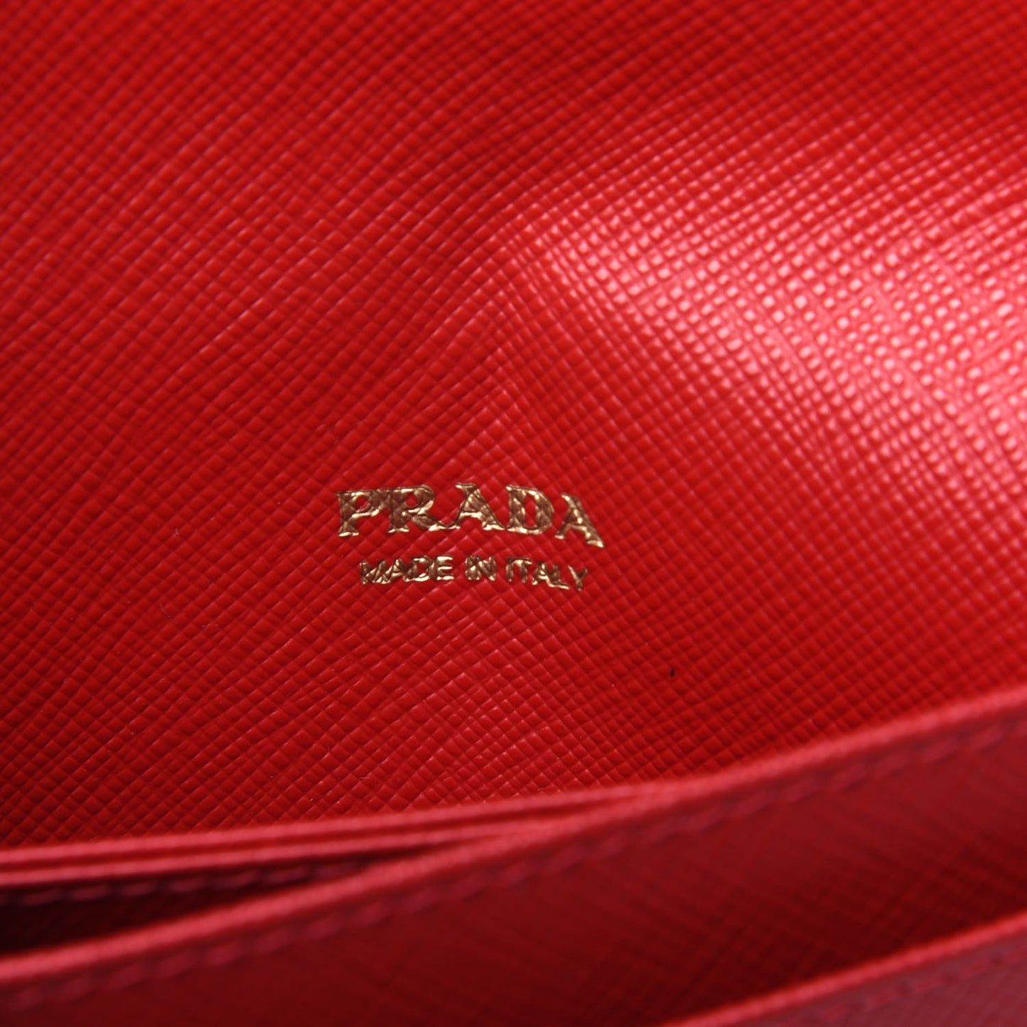Saffiano Metal Business Card Holder Fuoco
