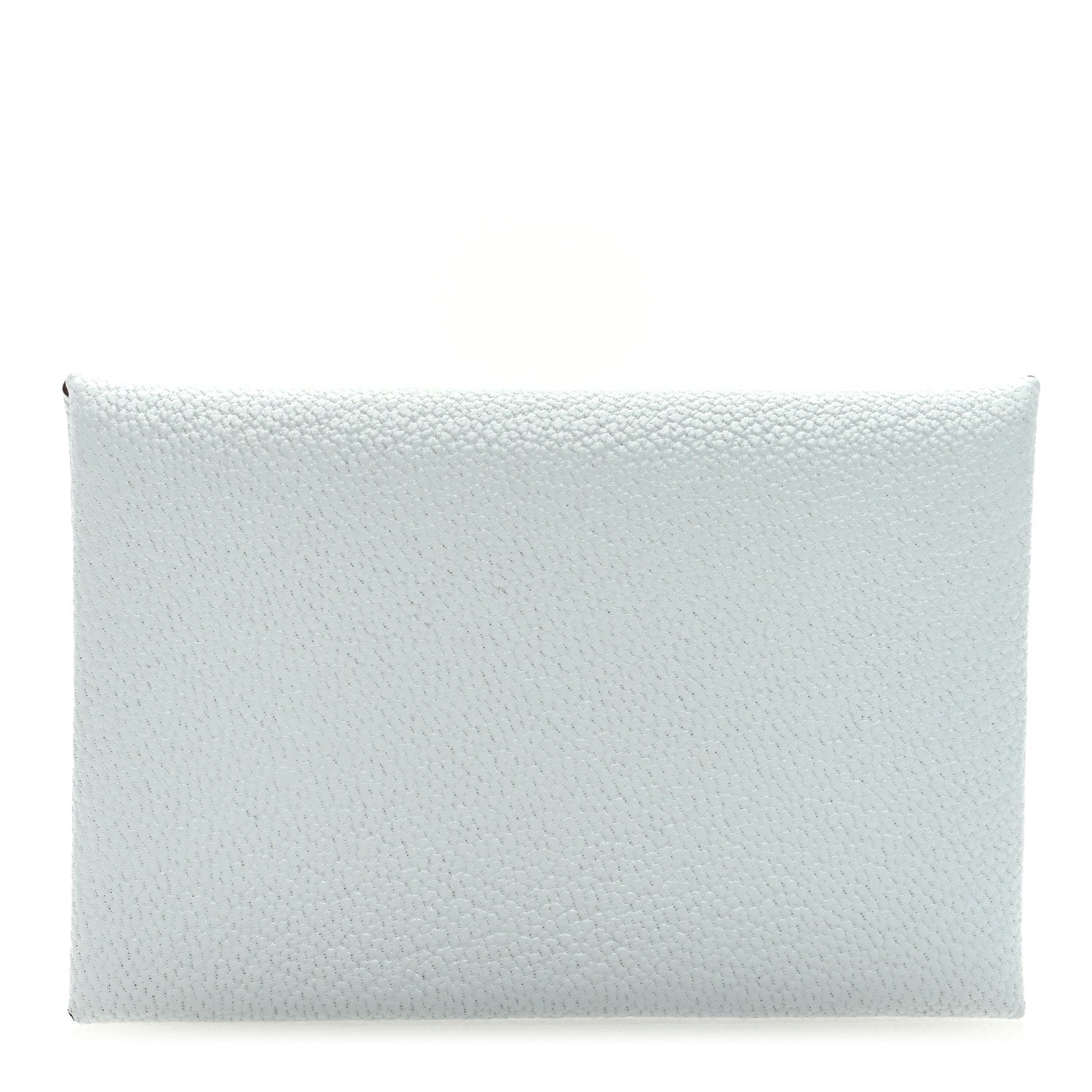 Hermes Chevre Mysore Verso Calvi Card Case Bleu Brume Brique 1 of 6