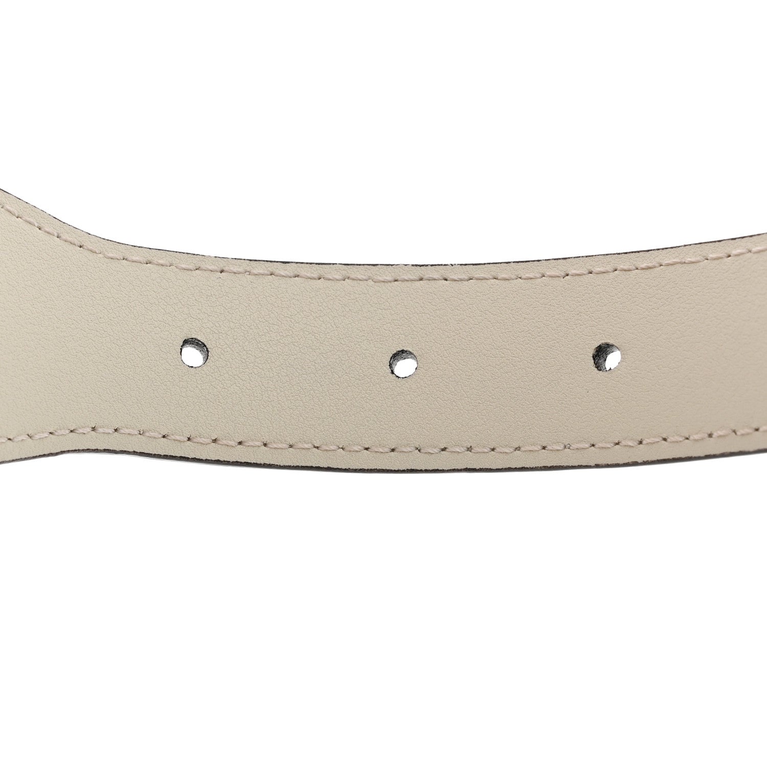 Gucci Efesto Leather Horsebit 25mm Belt 80 32 Mystic White 4 of 6