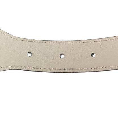 Gucci Efesto Leather Horsebit 25mm Belt 80 32 Mystic White 4 of 6