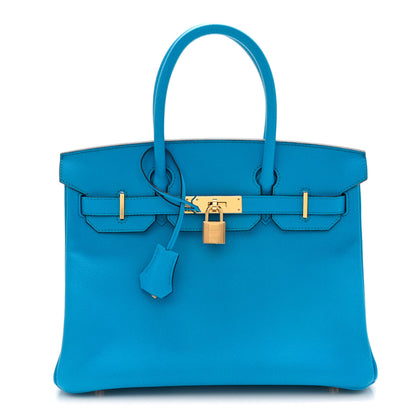 Hermes Epsom Birkin 30 Bleu Frida 1 of 13