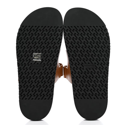 Hermes Calfskin Womens Chypre Sandals 40 Naturel 5 of 9