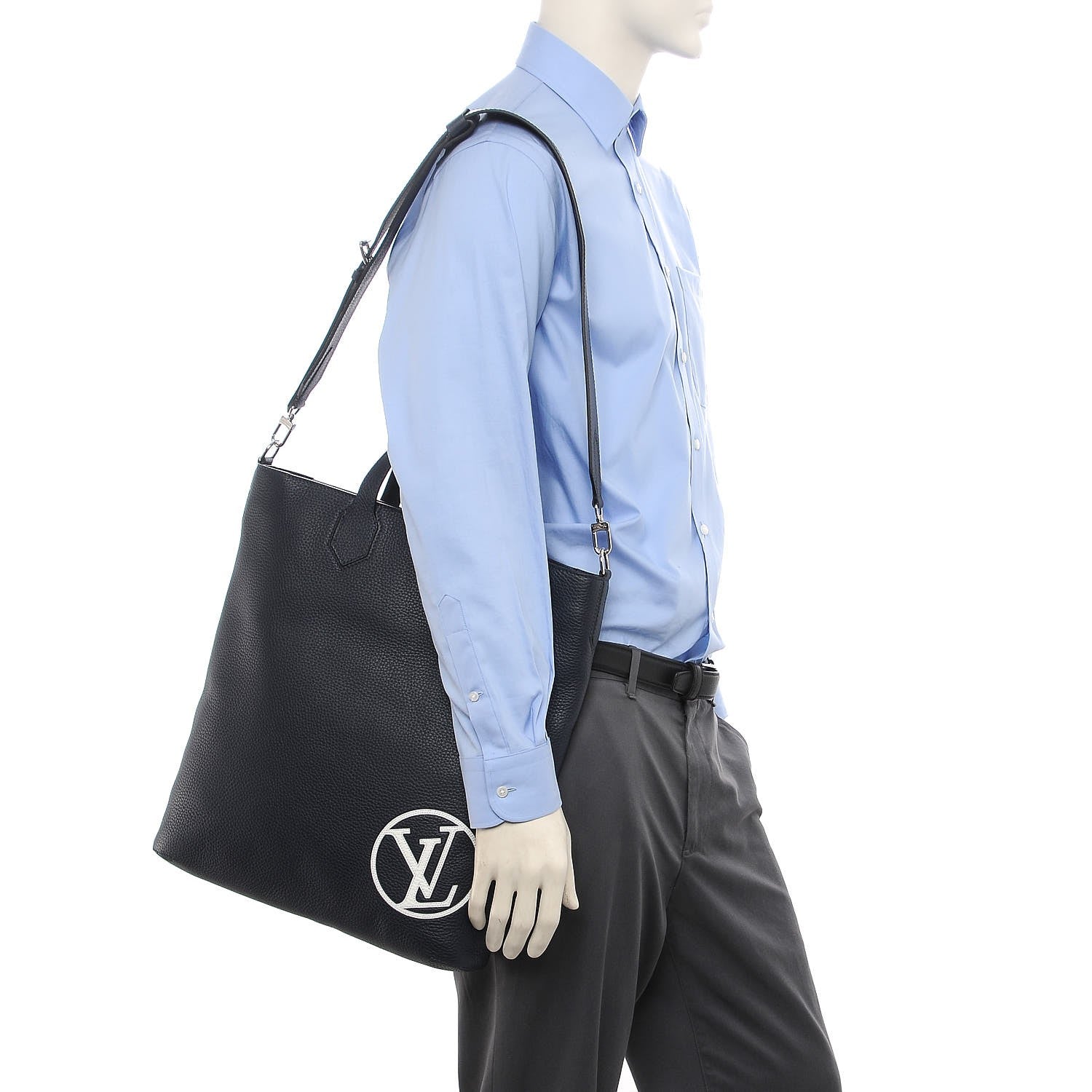 Louis Vuitton Taurillon East Side Tote MM Indigo 2 of 7