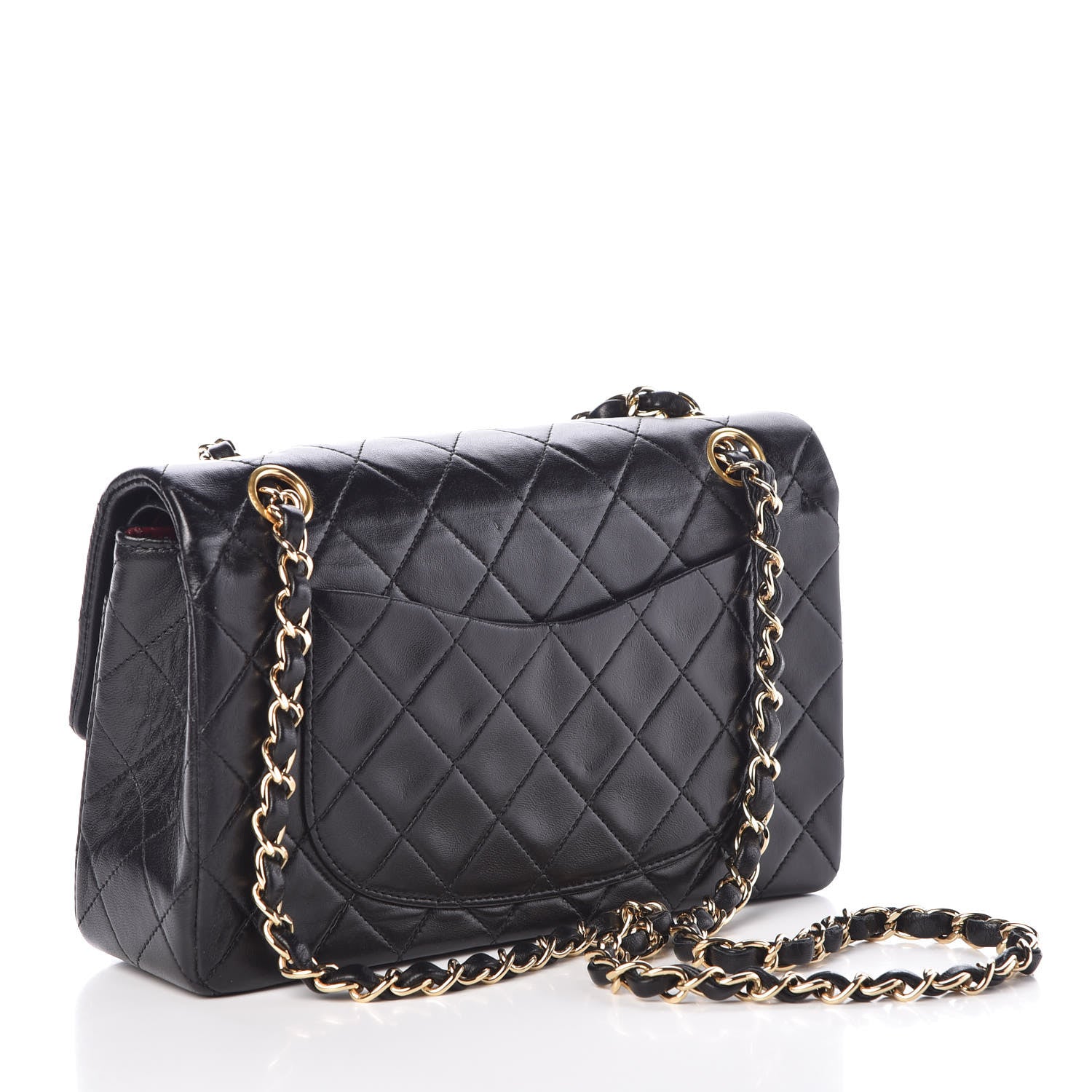 Chanel Lambskin Quilted Small Double Flap Black 3 of 10