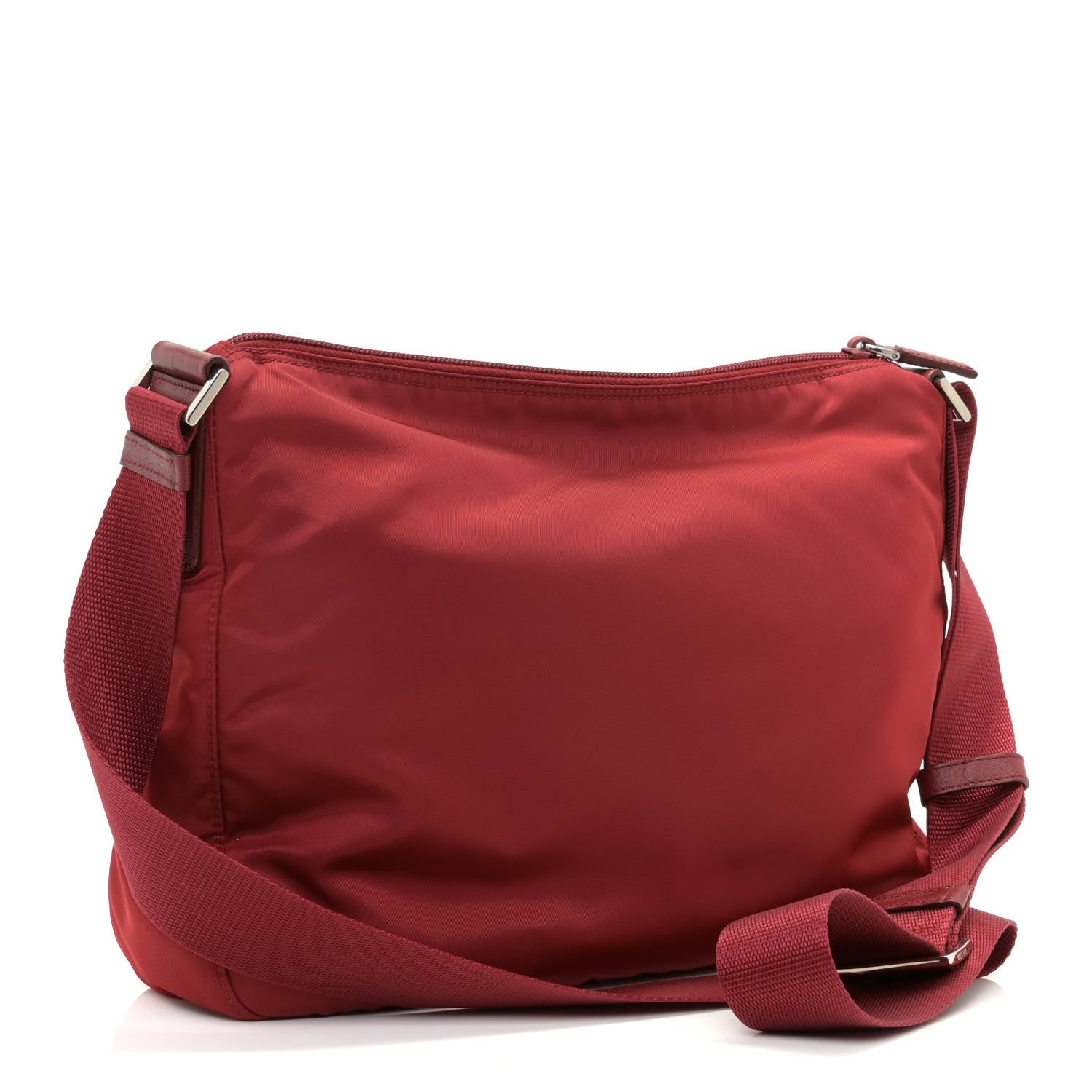 Prada Nylon Vela Messenger Bag Fuoco 3 of 8