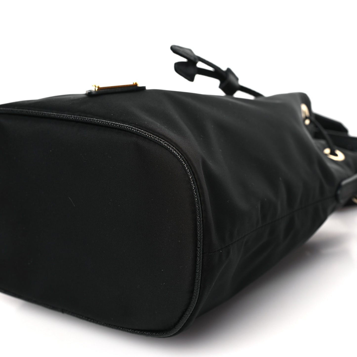 Re-Nylon Saffiano Mini Re-Edition 1978 Bucket Bag Black