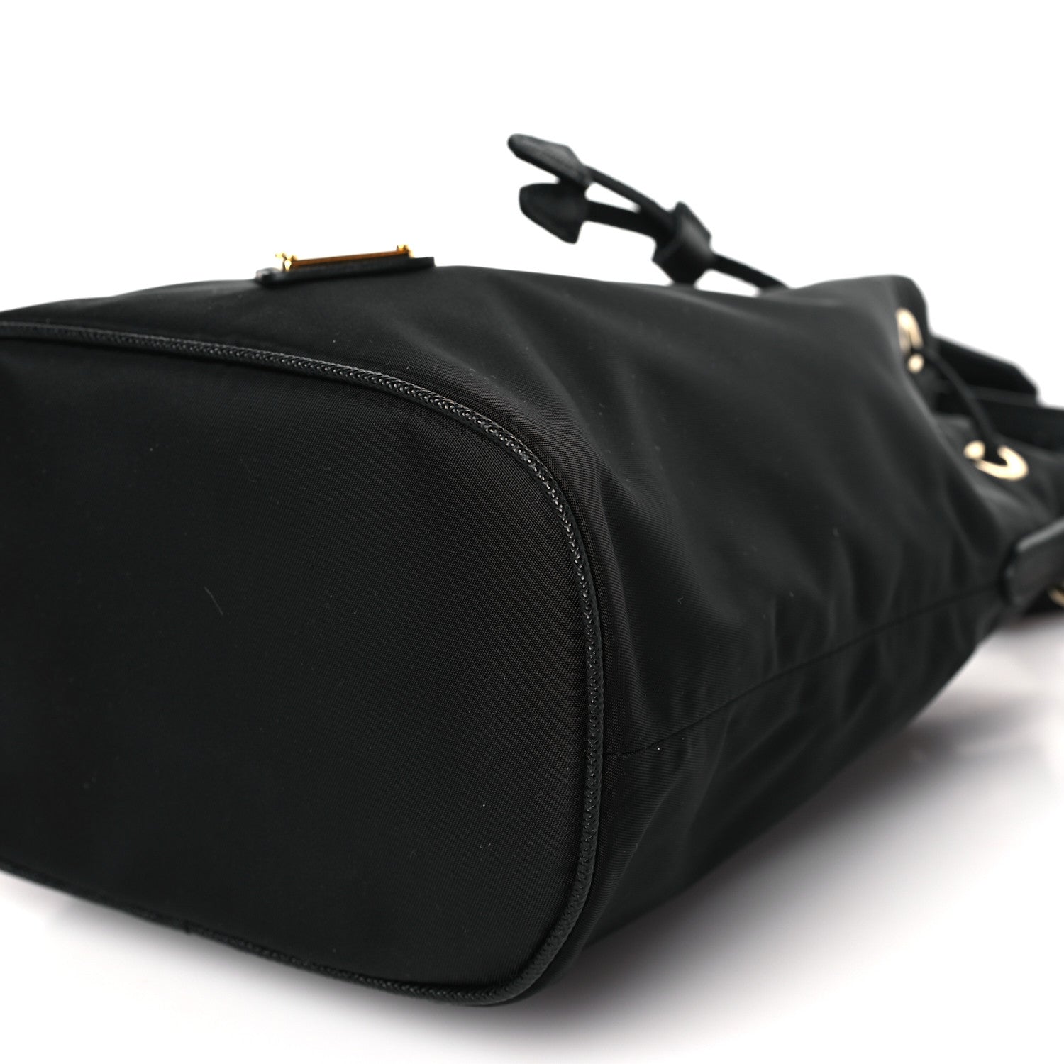Prada Re-Nylon Saffiano Mini Re-Edition 1978 Bucket Bag Black 10 of 11
