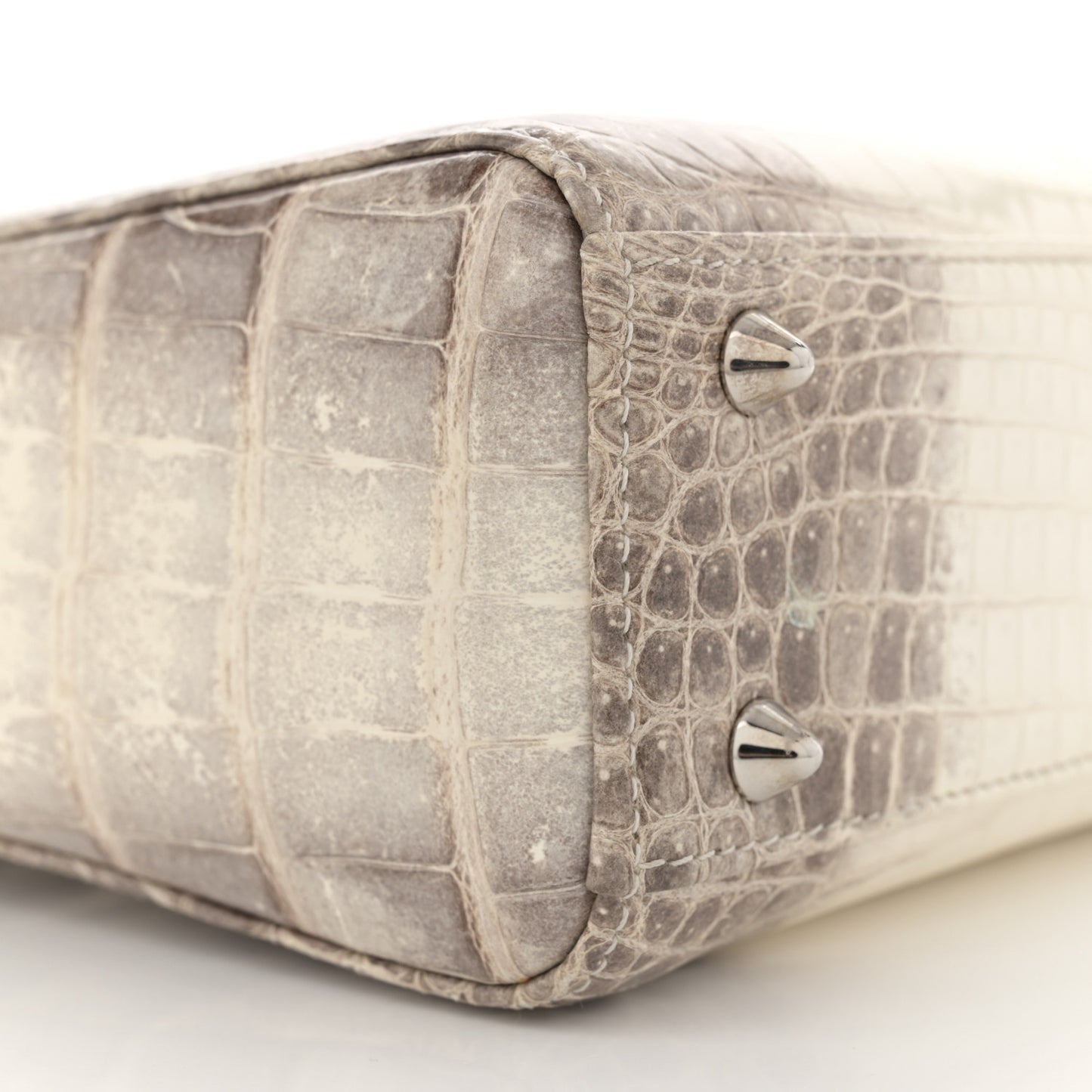 Niloticus Crocodile Himalaya Crystal Small Lady Dior White