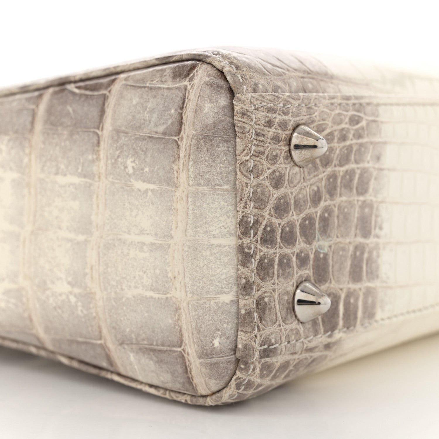 Christian Dior Niloticus Crocodile Himalaya Crystal Small Lady Dior White 9 of 10