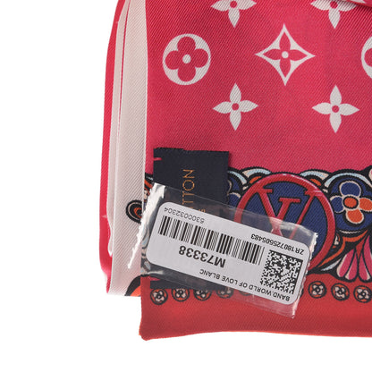 Louis Vuitton Silk Monogram World Of Love Bandeau White 4 of 5