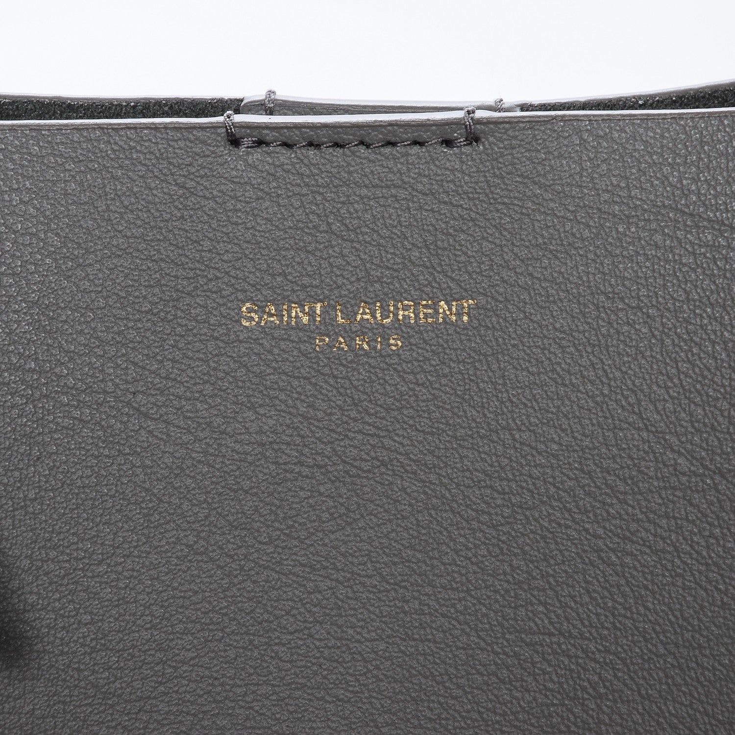 Saint Laurent Calfskin Medium Shopping Tote Light Gray 7 of 8