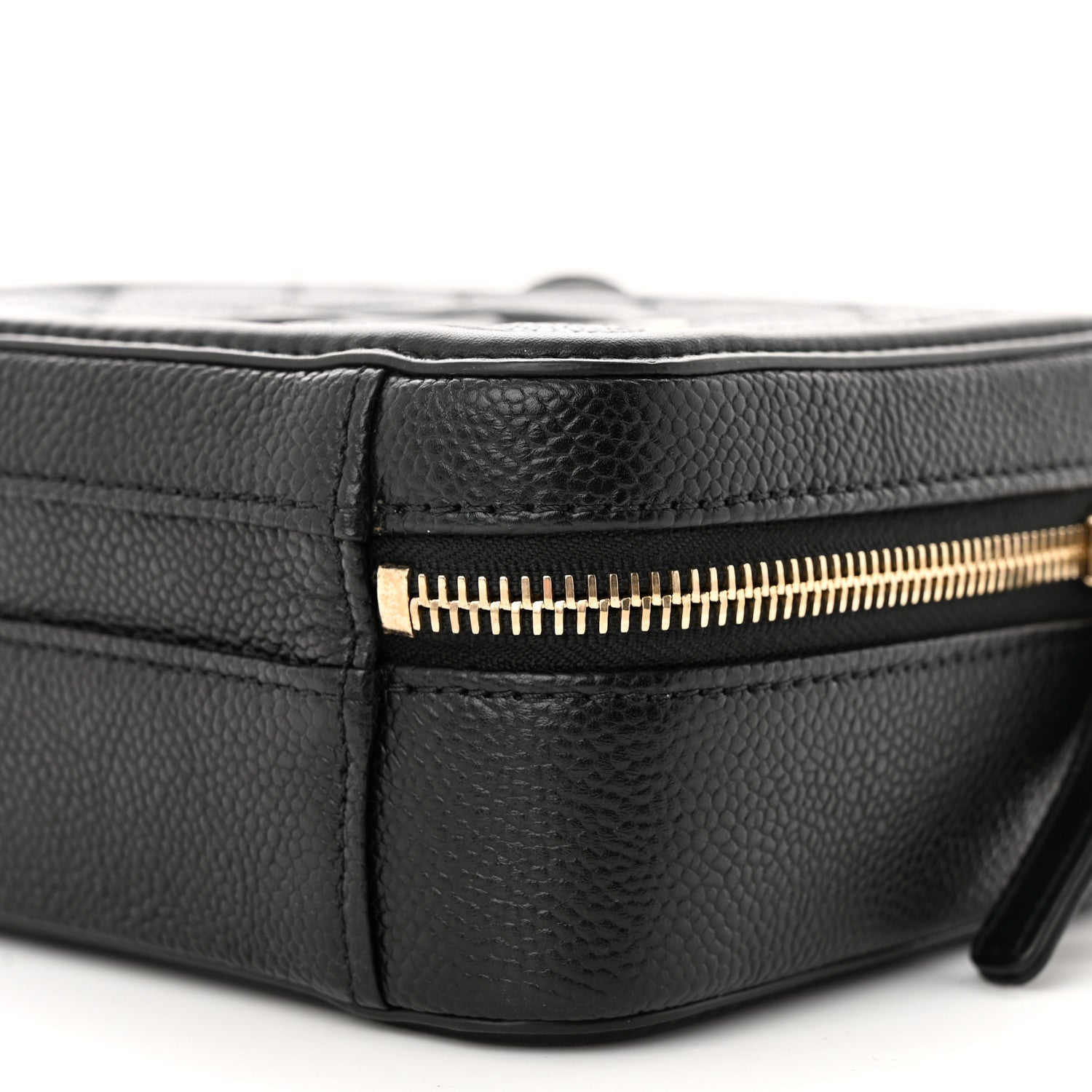 Chanel Caviar Quilted Small CC Filigree Vanity Case Black 10 of 11