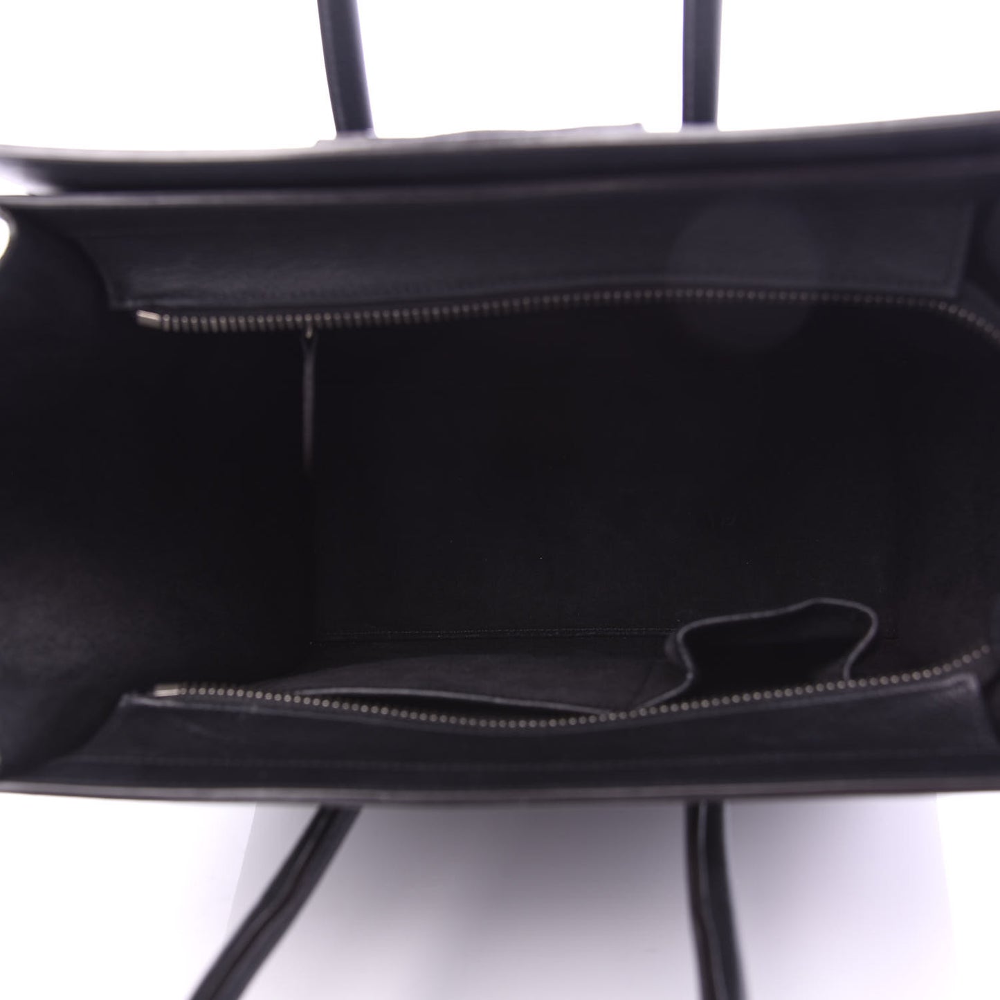Drummed Calfskin Micro Luggage Black