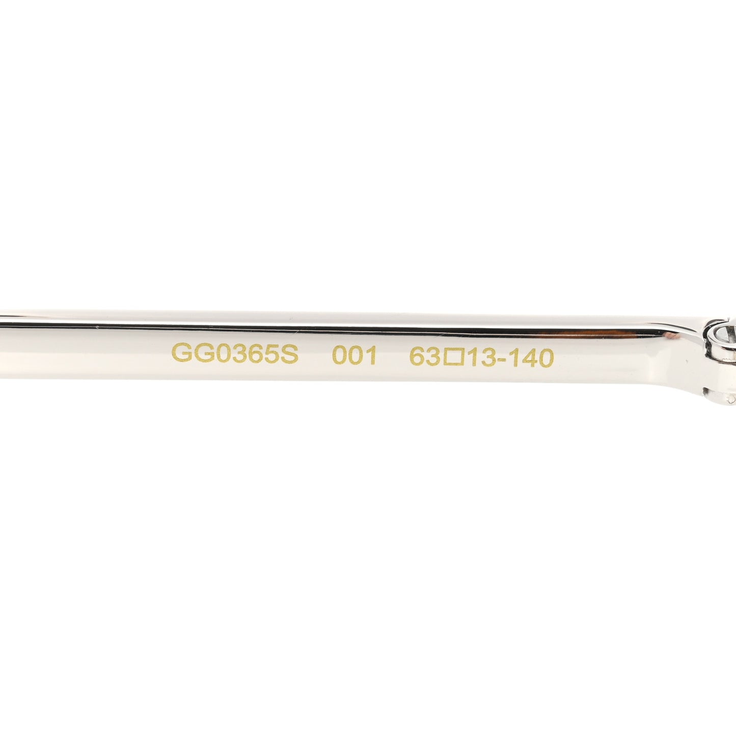 Metal Aviator Sunglasses GG0365S Silver Gold