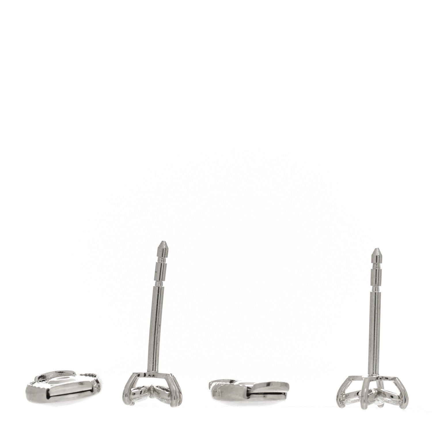 Tiffany Platinum Diamond .19ct Mini Victoria Earrings 3 of 4