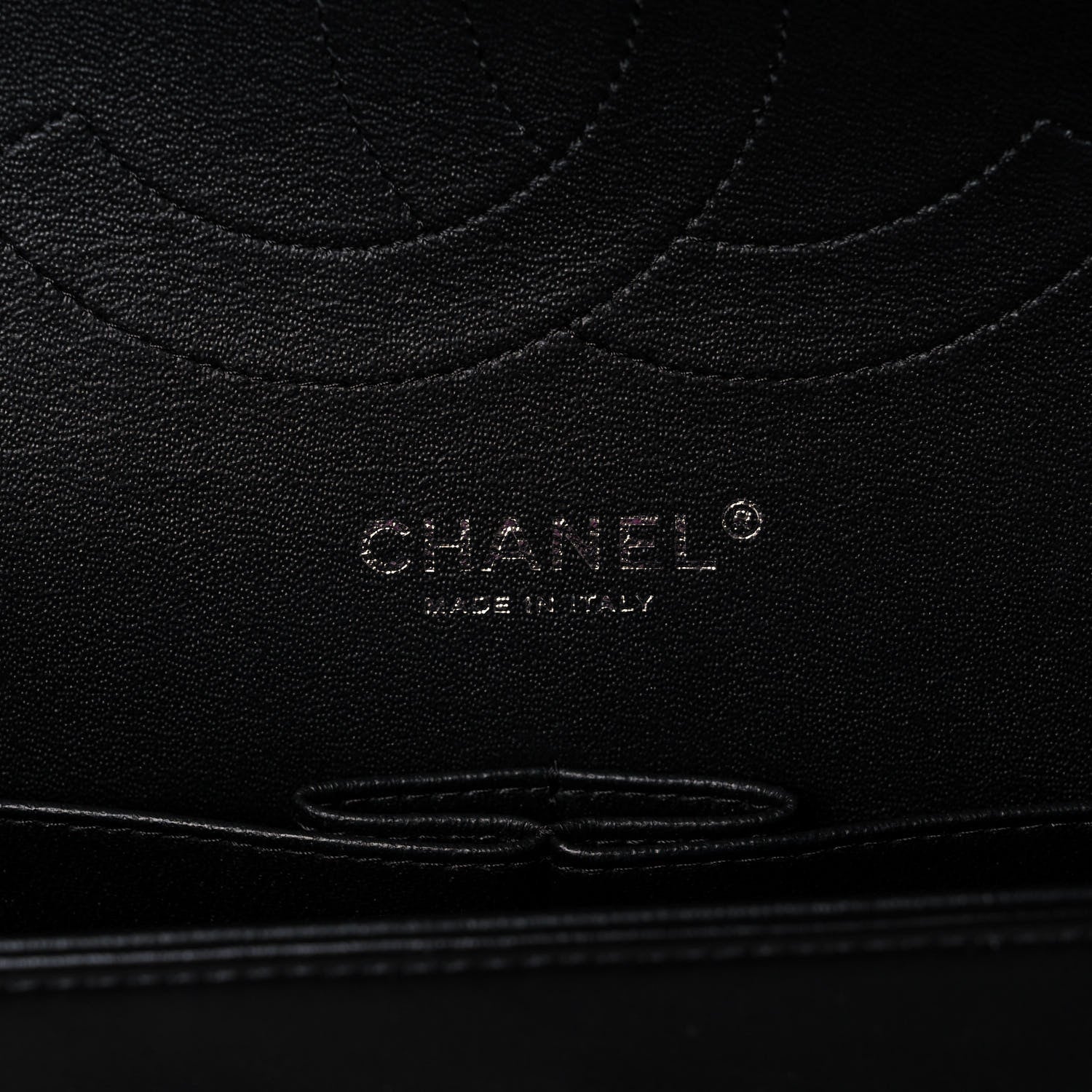 Chanel Lambskin Chevron Quilted Jumbo Double Flap So Black 6 of 14