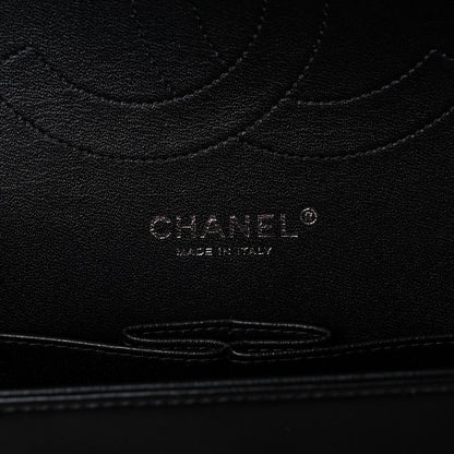 Chanel Lambskin Chevron Quilted Jumbo Double Flap So Black 6 of 14