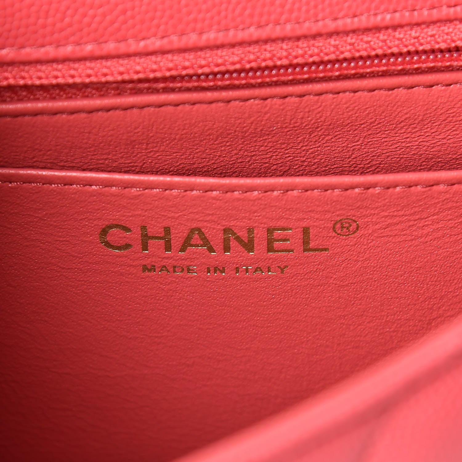 Chanel Caviar Quilted Mini Square Flap Dark Pink 8 of 13