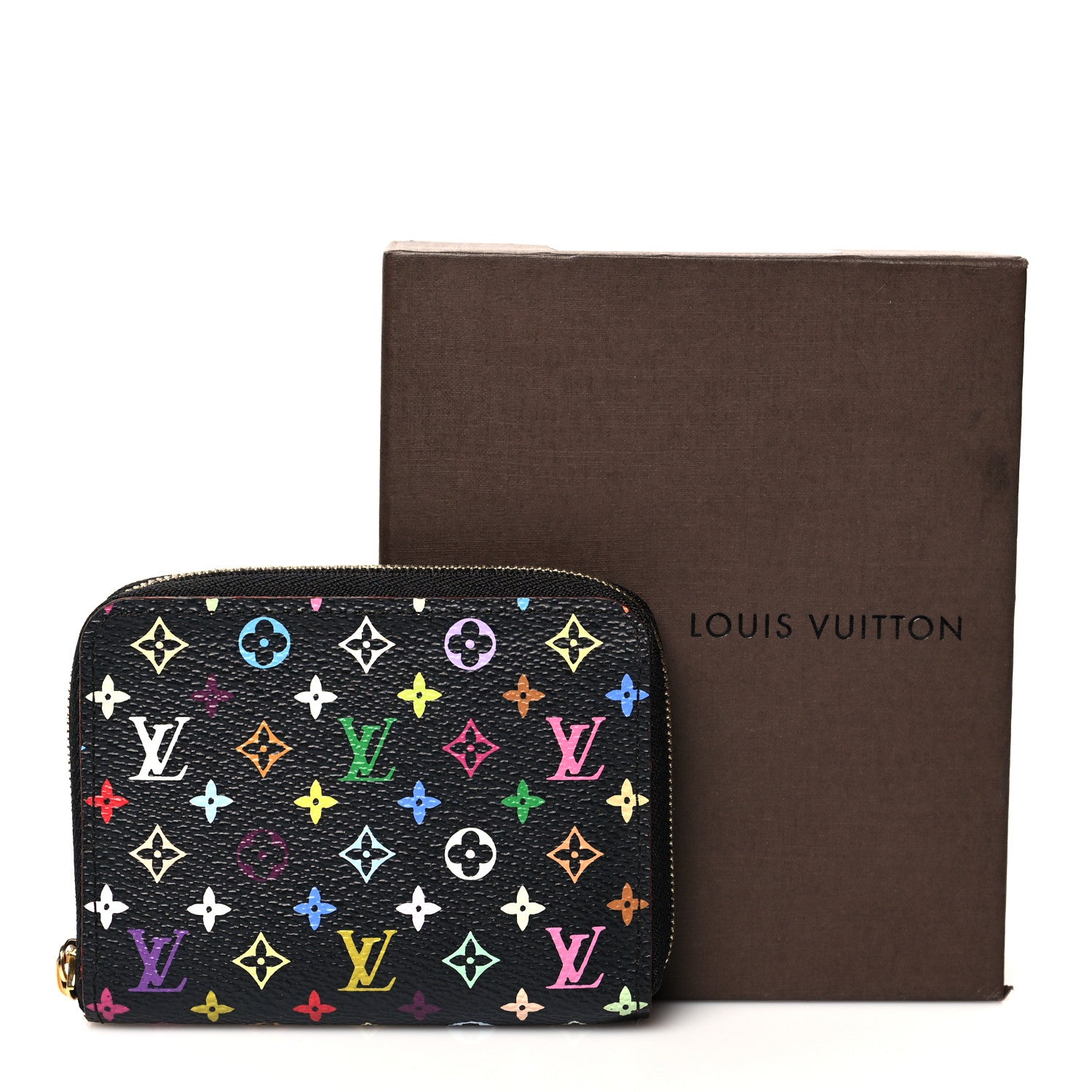 Louis Vuitton Monogram Multicolor Zippy Coin Purse Black Grenade 7 of 7