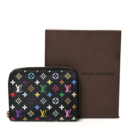 Louis Vuitton Monogram Multicolor Zippy Coin Purse Black Grenade 7 of 7