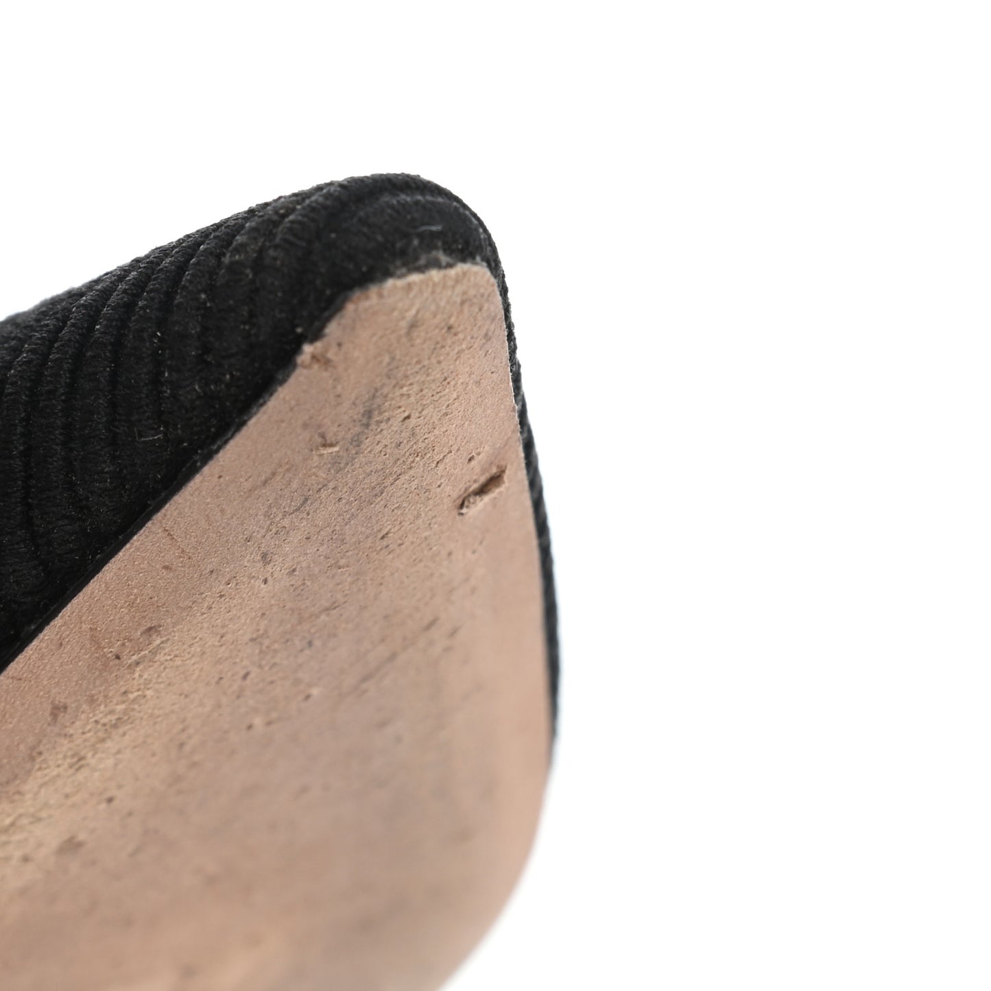Fabric Ribbon Embroidered J'Adior Ballet Flats 36.5 Black