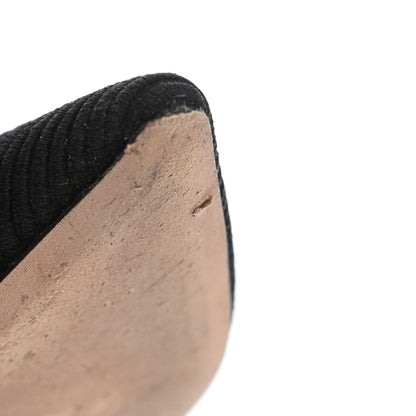 Christian Dior Fabric Ribbon Embroidered J'Adior Ballet Flats 36.5 Black 10 of 10
